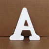 1pc 10CMX10CM White Wooden Letter English Alphabet DIY Personalised Name Design Art Craft Free Standing Heart Wedding Home Decor