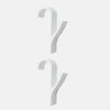 High Quality Hanger For Heated Towel Radiator Rail Clothes Hanger Bath Hook Holder Percha Plegable Scarf Hanger white 6pcs